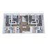 Modern 3D floor plan featuring 3 spacious bedrooms, a stylish open living area, and a contemporary kitchen, ideal for comfortable living.