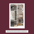 Elegant 2-bedroom apartment floor plan featuring a modern open-concept living area, stylish kitchen, and cozy bedrooms.