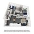 Modern 3D apartment layout with two cozy bedrooms, sleek bathrooms, a stylish open kitchen, and a bright living area with floor-to-ceiling windows.