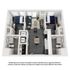 Modern 3D floor plan showcasing 2 bedrooms, cozy living area, functional kitchen, and dual bathrooms with stylish amenities.