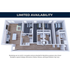Modern 3D floor plan featuring 3 bedrooms, elegant kitchen, and open living space with wood flooring. Limited availability.