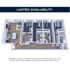 Modern 3D floor plan showcasing 3 bedrooms, a contemporary open-layout living and dining area, and a sleek kitchen. Ideal for stylish living with limited availability.
