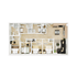 Modern floor plan showcasing 4 bedrooms, a sleek kitchen with dining space, and a cozy living room ideal for family gatherings.