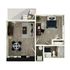 7th Street Station - 1-Bedroom Floorplan