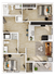 B2 - 2 Bed / 2 Bath