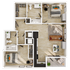 B4 - 2 Bed / 2 Bath