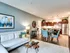 Welcoming living room and kitchen space in a two-bedroom apartment at Union Flats, designed for comfort and functionality.