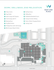 West End Place amenities map showcasing a vibrant community with a fitness center, yoga studio, social lounges, rooftop terrace, and pickleball courts, complemented by convenient parking and electric vehicle charging stations.