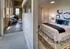 Hallway with bedroom and living space visible at Model Tobacco Lofts in Richmond.