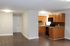 317 south 41st street living room and kitchen area with hardwood flooring