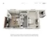 Modern 3D floor plan showcasing a one-bedroom, one-bathroom apartment with open-concept living space and compact kitchen in 549 sq ft.