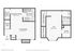 Chic floor plan showcasing a spacious living room with a cozy fireplace, modern kitchen with breakfast nook, and an inviting loft. Features include a convenient laundry room and stylish bathroom.