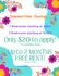 Vibrant advertisement offering summertime savings on apartments with 1-bedroom starting at $850, 2-bedrooms at $1200, $20 application fee, and up to 2 months free rent. Eye-catching floral design enhances the appeal.
