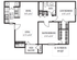 Modern floor plan for a B1/B1 Premium unit featuring 2 spacious bedrooms, a cozy living room, and a well-equipped kitchen. Includes a dining area, bath, patio balcony, and ample storage space, spanning 895 sq ft.