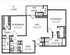 Inviting floor plan for B3 unit showcasing 1,148 sq ft with master and guest bedrooms, open living space, equipped kitchen, and cozy dining area, plus a private patio.