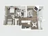 Modern 2D floor plan featuring 2 bedrooms, a cozy living room, sleek kitchen, and elegant dining area with access to a private balcony.