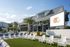 Huge poolside jumbotron at Campus Circle in Gainesville, Florida