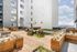Interior courtyards at The Edison in Reno, Nevada.