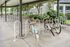 Covered bicycle rack at Stadium Park Apartment Community in Eugene, Oregon