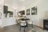 Dining room in model apartment with open floor plan at Chase Village Eugene OR