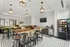 303 Flats shared communal kitchen and dining room for student residents at Knoxville Tennessee apartments
