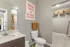303 Flats model bathroom with walk-in closet and updated fixtures in Knoxville Tennessee apartments