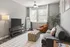 303 Flats model living room with open floor plan and stylish contemporary furnishings in Knoxville TN