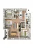 RM West P1 2x2 B2 floor plan two bedroom two bath 1289 sq ft in Kansas City MO