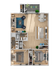 Phoenix Sacramento 2x2 bedroom floorplan