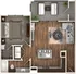 Coronado XL One Bedroom One Bathroom 738 sq ft Floor Plan at Stone Hill Apartments in Pflugerville, TX