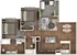 Del Mar Two Bedroom Two Bathroom 980 sq ft Floor Plan at Stone Hill Apartments in Pflugerville, TX