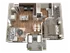 Catalina One Bedroom One Bathroom 3D Floor Plan at Stone Hill Apartments in Pflugerville, TX