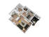 3D floor plan of modern 1 bedroom apartment with open living area and kitchen at The Preserve on Goodpasture Eugene Oregon
