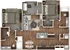 San Miguel Two Bedroom Two Bathroom 3D Floor Plan at Stone Hill Apartments in Pflugerville, TX