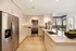 Chef-inspired kitchens with stainless steel appliances
