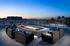 Rooftop skydecks with lounge seating, firepit, outdoor grill, featuring sweeping views of Downtown LA and the Hollywood Sign