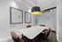 small conference room with pendant light, marble table and 4 chairs