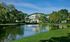 Find tranquility beside our serene koi pond where colorful fish and gentle water sounds create a peaceful natural retreat. | International Village Lombard | Apartments in Lombard
