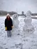 Snowman building contest 2025