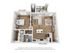 One Bedroom floor plan