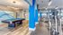 Game room and fitness center