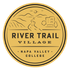 River Trail Village emblem with scenic river and mountains.