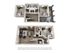 3D floor plan showcasing modern design with three bedrooms, a spacious open living area, and an outdoor balcony.