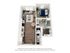 Modern 3D floor plan featuring a cozy bedroom, open living area with chic furniture, elegant kitchen, and a bright bathroom. Perfect for comfortable urban living.