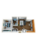 Charming 3D floor plan showcasing a cozy 1 bedroom apartment with an inviting open living area, modern kitchen, and stylish bathroom layout.