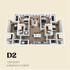 Contemporary D2 floor plan featuring 4 bedrooms, 4 bathrooms, open-concept living area, and modern kitchen in 1,350 sq ft.