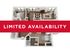 LIMITED AVAILABILITY