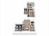 Contemporary multi-level apartment floor plan featuring a two-car garage, open-concept living area, spacious kitchen, multiple bedrooms, and modern bathrooms.