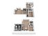 Modern 3D floor plan featuring two spacious levels, including three bedrooms, two bathrooms, and an open-concept living area with a double garage.