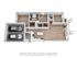 Chic 3D floor plan showcasing a spacious home with two-car garage, three cozy bedrooms, and elegant wooden floors.